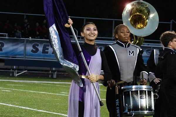 Meade High School Marching Band Performing